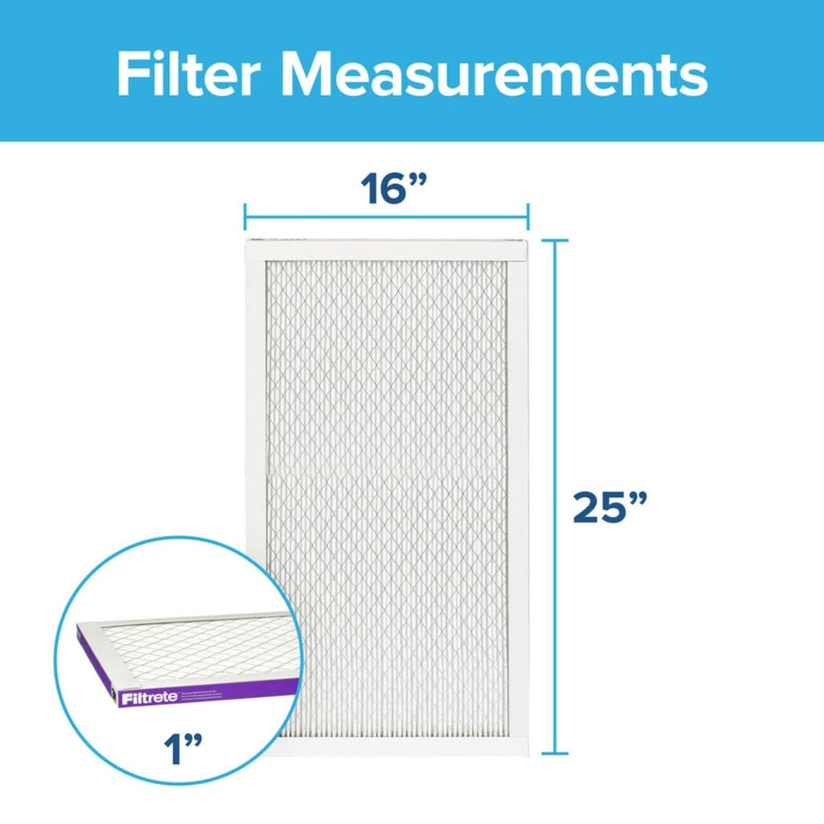 3M Filtrete 1500 Ultra Allergen Reduction Air Filter - 16x25x1 (4-Pack)