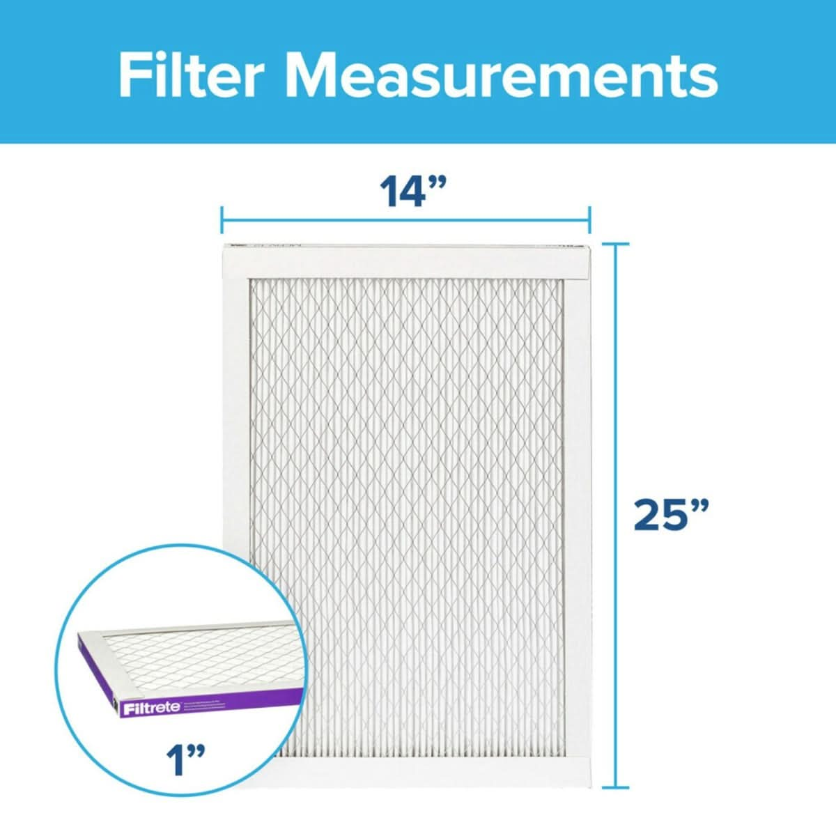 3M Filtrete 1500 Ultra Allergen Reduction Air Filter - 14x25x1 (4-Pack)