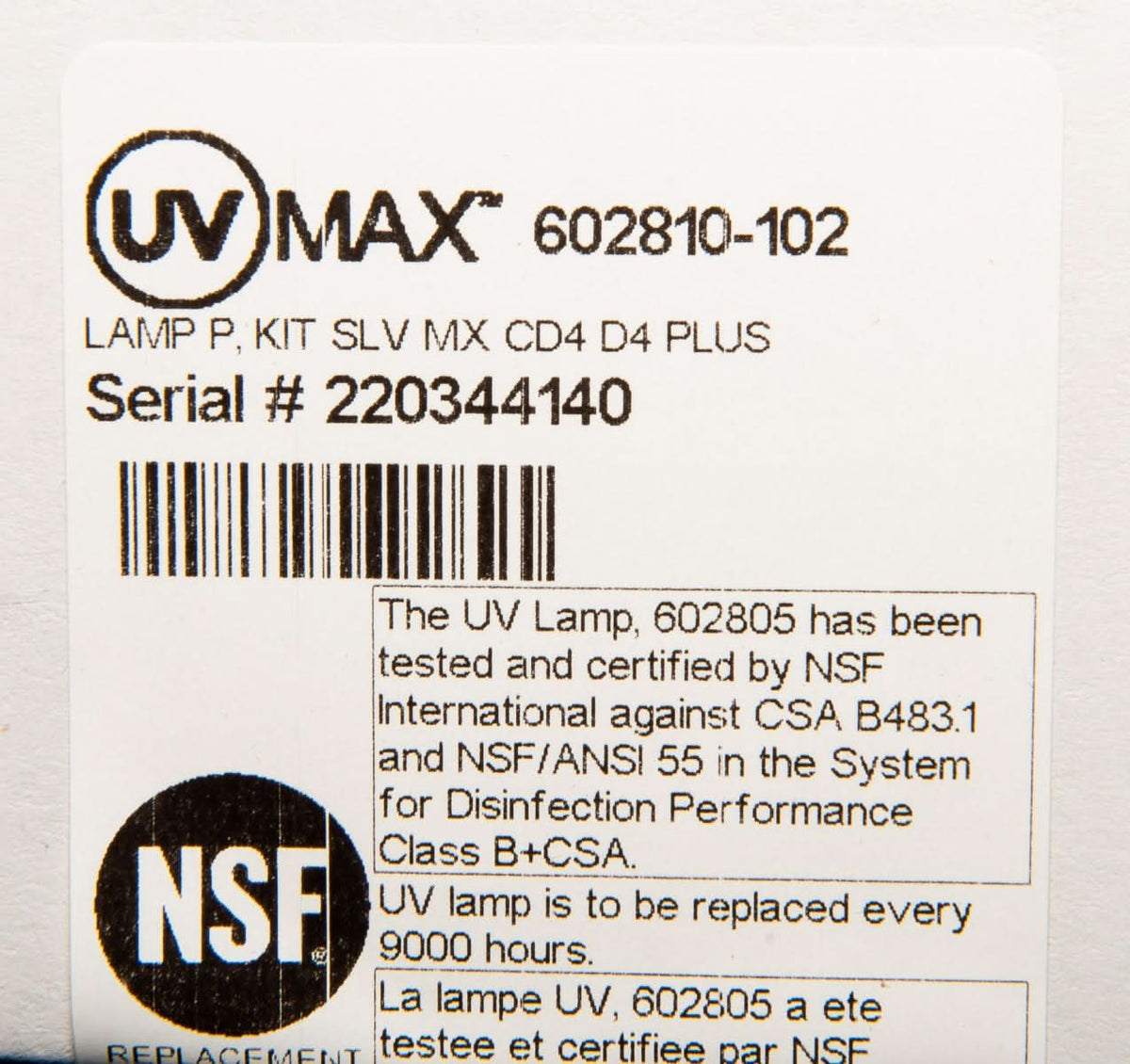 602810-102 Lamp and Sleeve Kit for Viqua D Model Systems - WaterFilters.NET