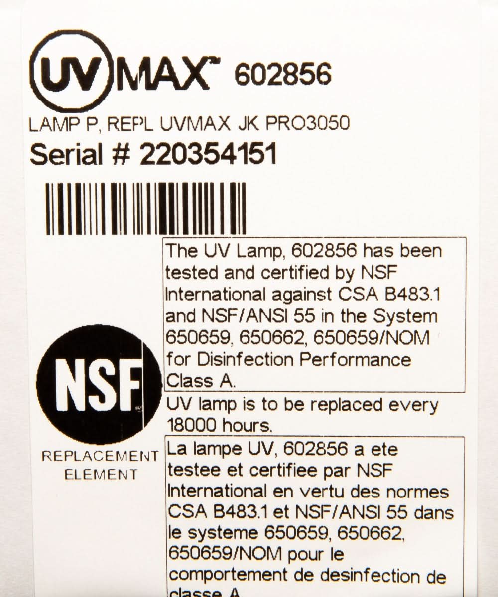 602856 Water Disinfection System UV Lamp by Viqua - WaterFilters.NET