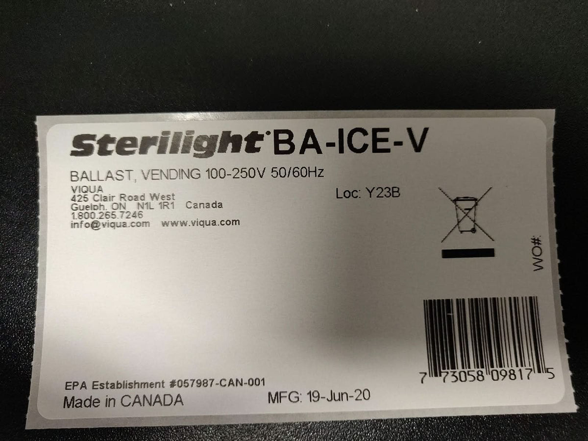 BA-ICE-V UV Disinfection System Controller by Viqua - WaterFilters.NET