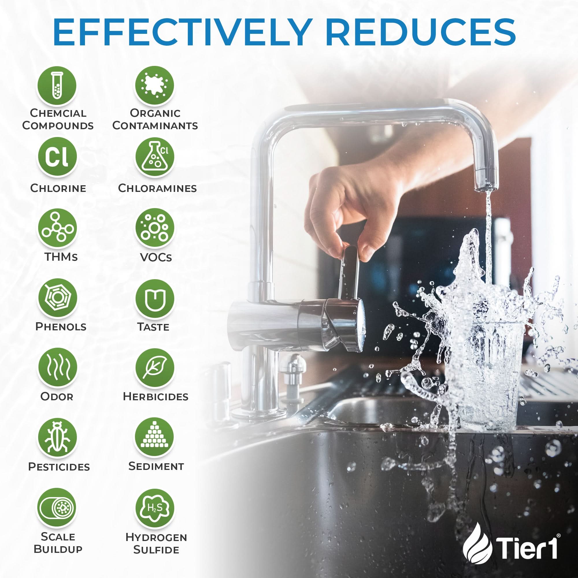 Tier1 Salt-Free Conditioner Bundle with Chloramine Filtration - TAC Scale Prevention System plus  600,000 Gallons of Enhanced Performance for Clean, Fresh Water - WaterFilters.NET