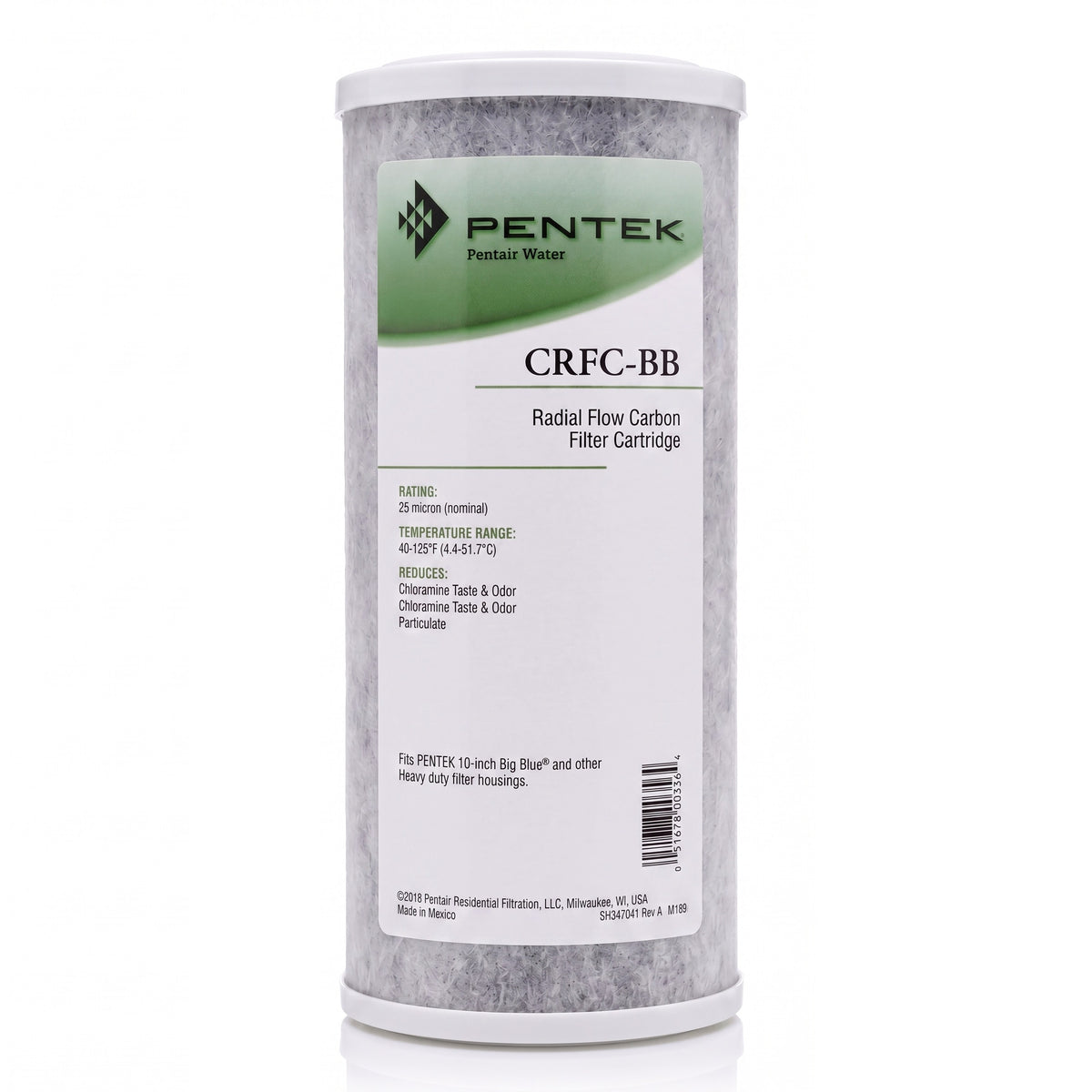 PENTEK-CRFC-BB  New Transparent Exterior Whole House Filter Cartridge -WaterFiltersNet