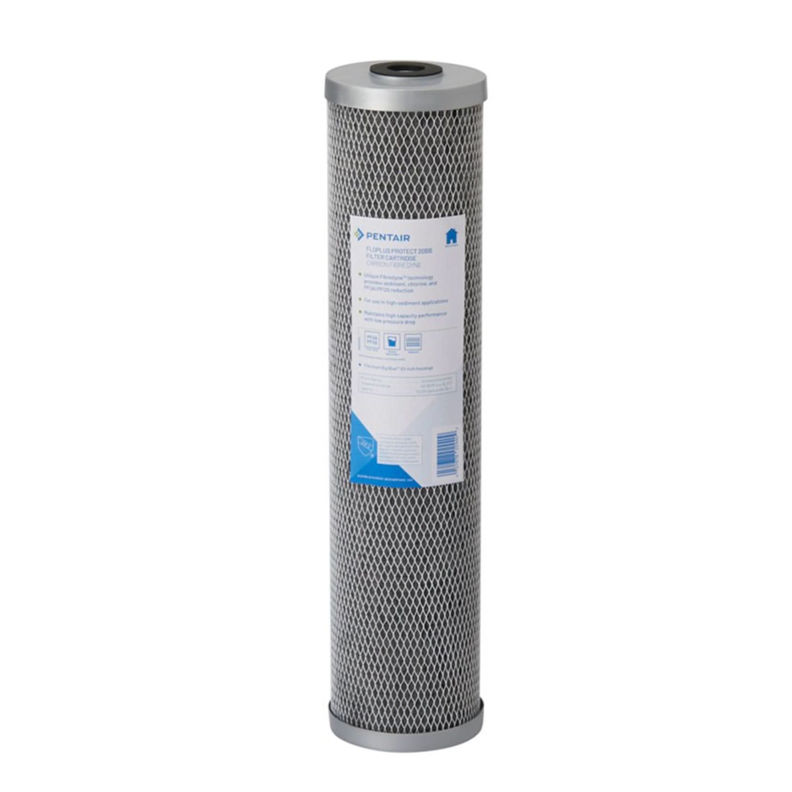 FloPlus Protect 20BB Pentek Replacement Carbon Block Filter Cartridge for PFOA/PFOS reduction - WaterFilters.NET
