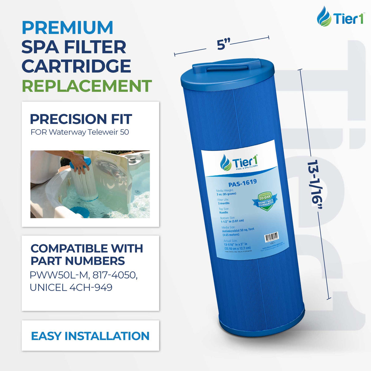 13-1/16 X 5-Inch Tier1 PAS-1619 Replacement For 817-4050