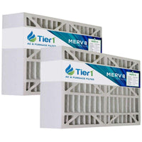 Tier1 16x28x6 Merv 8 Pleated AC Furnace Air Filter 2 Pack (Actual Size: 15 3/8 x 26 3/4 x 6) - WaterFilters.NET