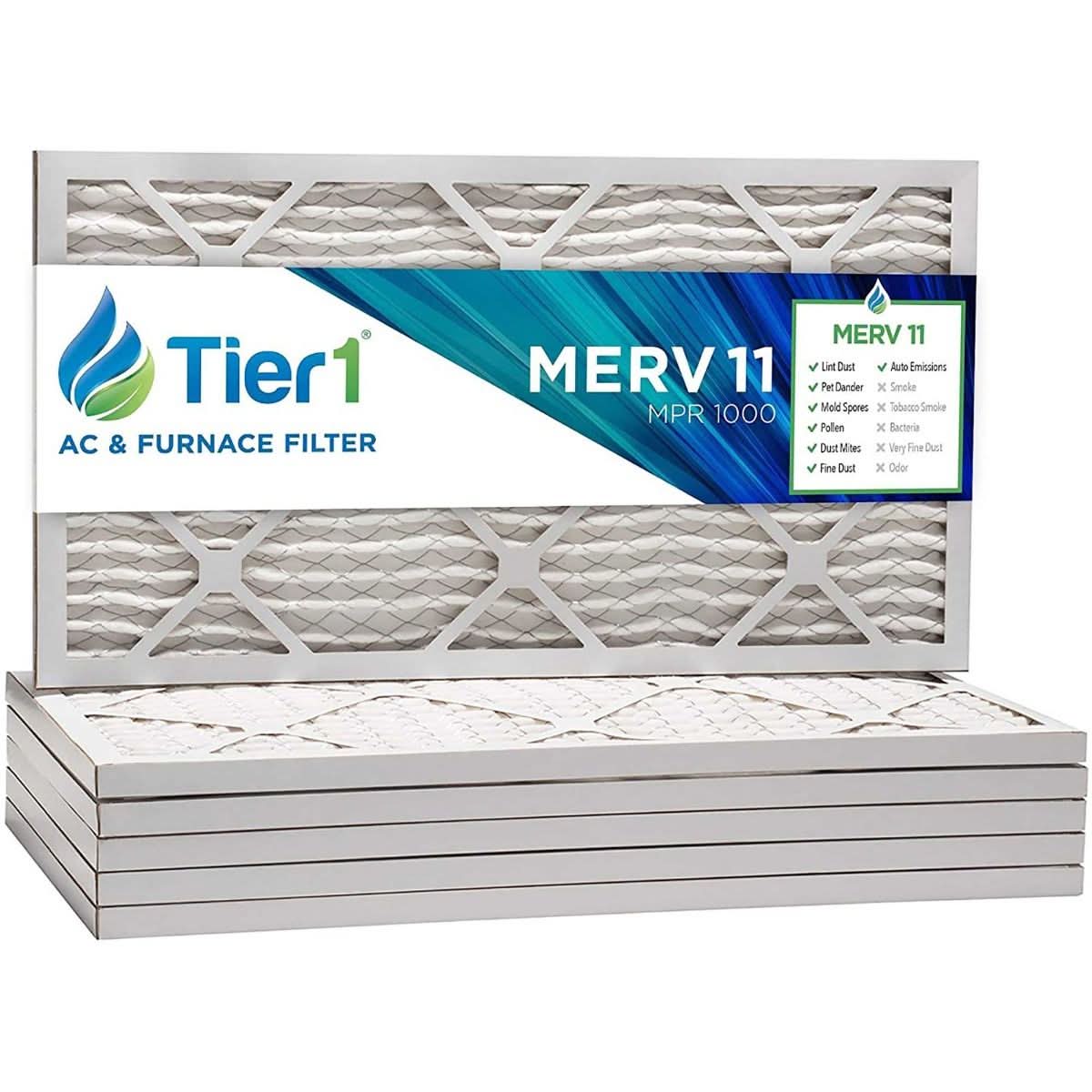 12x24x1 Merv 11 Universal Air Filter By Tier1 (Single Filter) - WaterFilters.NET