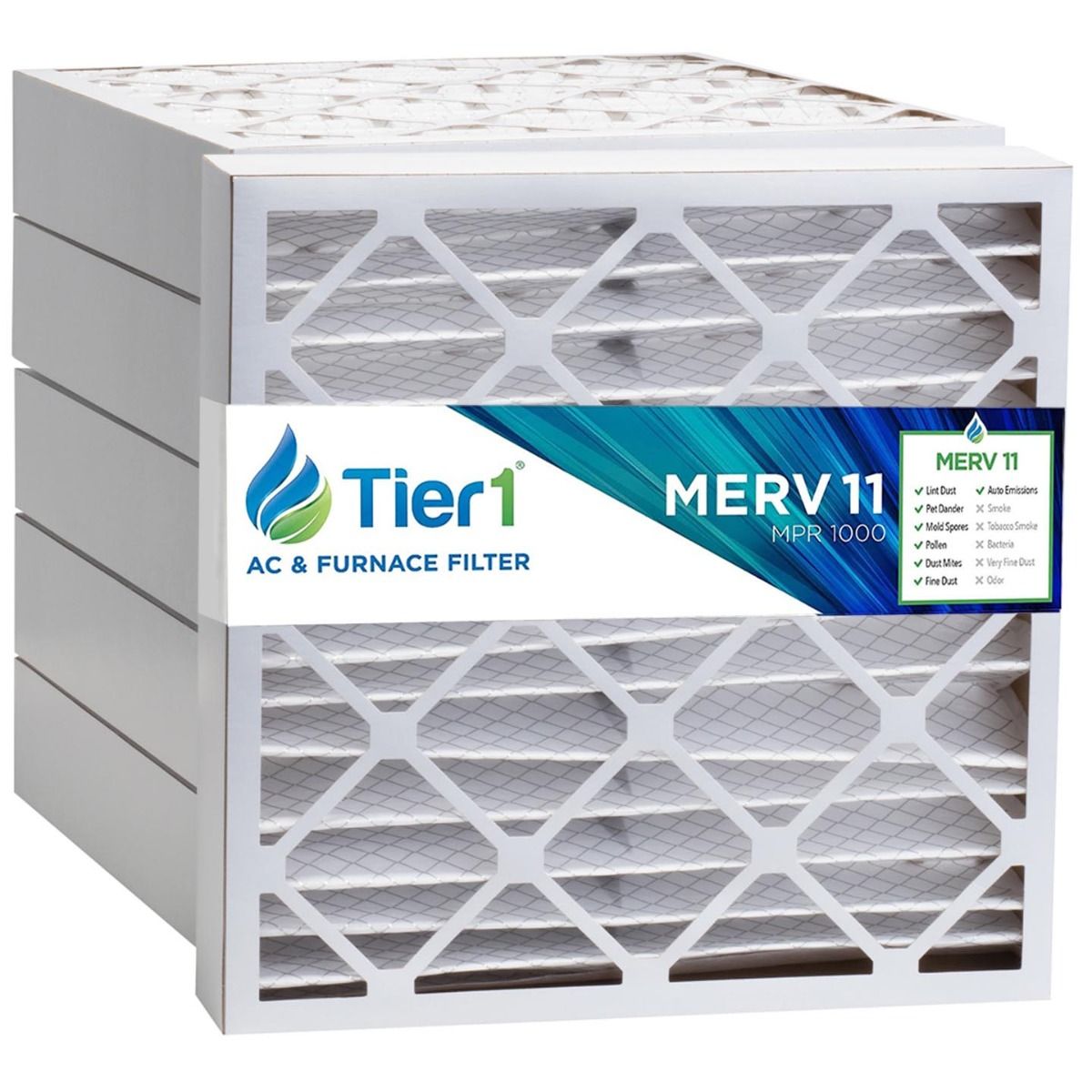20x20x4 Merv 11 Universal Air Filter By Tier1 (Single Filter)