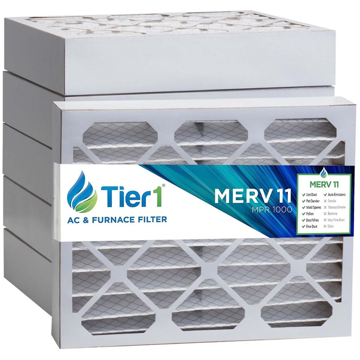 20x25x4 Merv 11 Universal Air Filter By Tier1