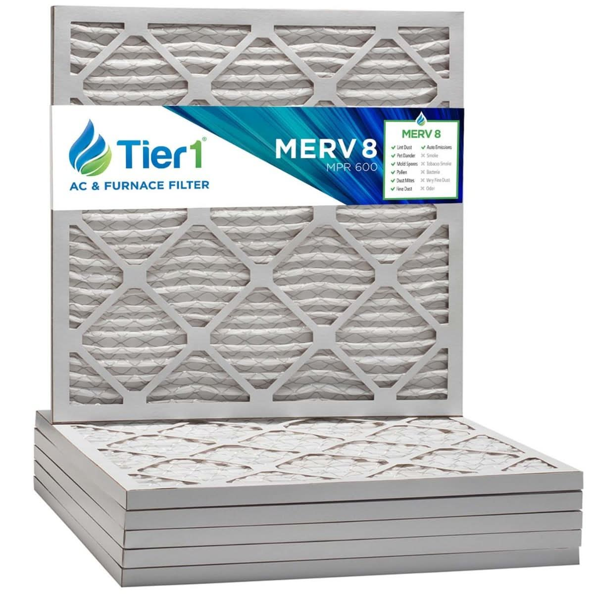 20x20x1 Merv 8 Universal Air Filter By Tier1 (Single Filter)