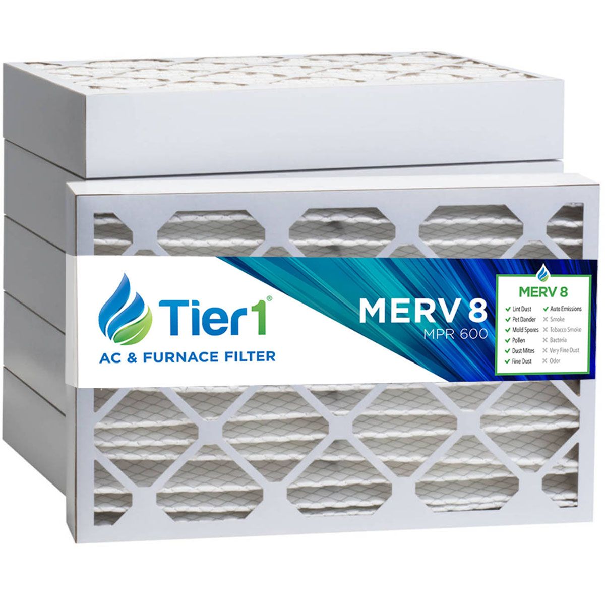 16x25x4 Merv 8 Universal Air Filter By Tier1