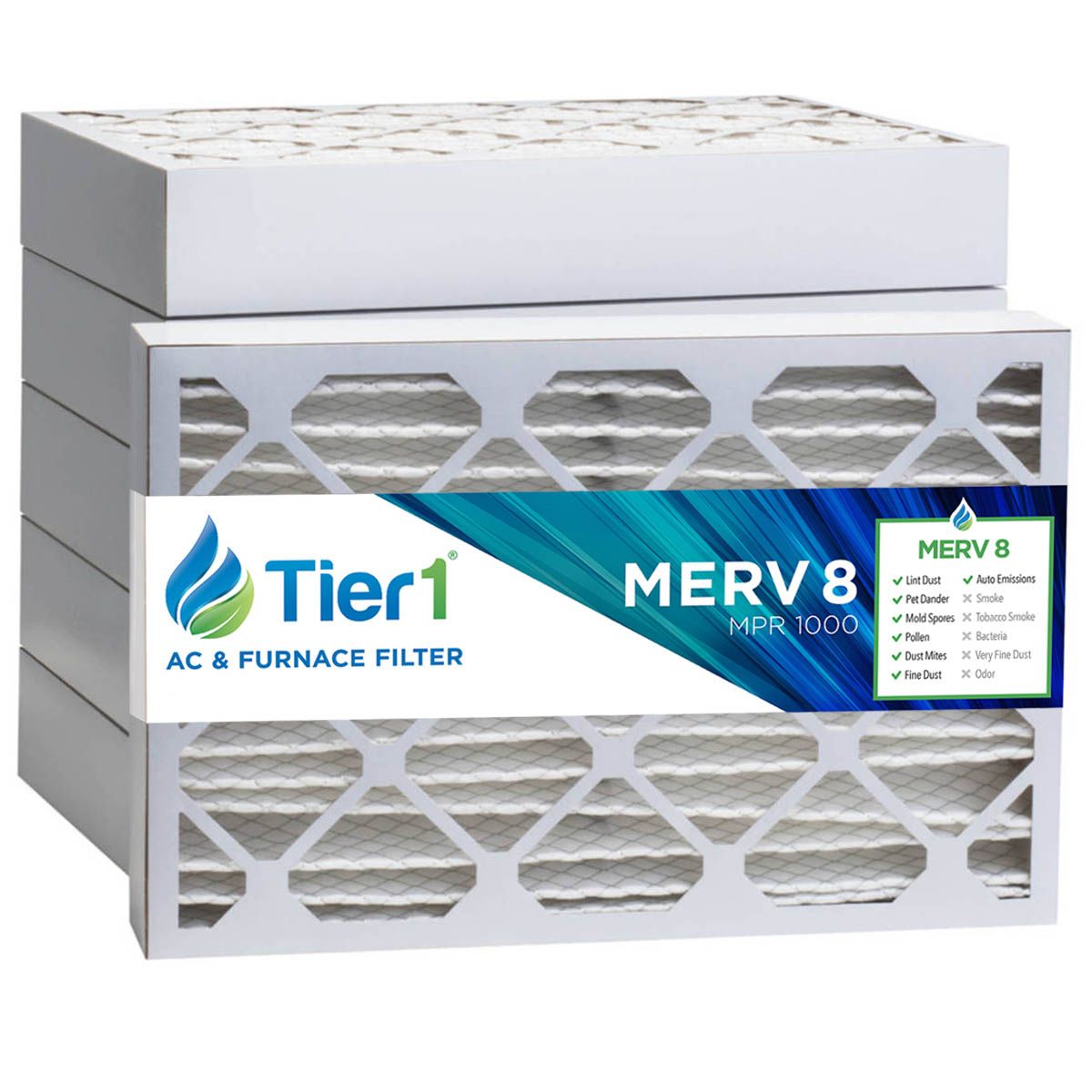 20x25x4 Merv 8 Universal Air Filter By Tier1 (Single Filter)