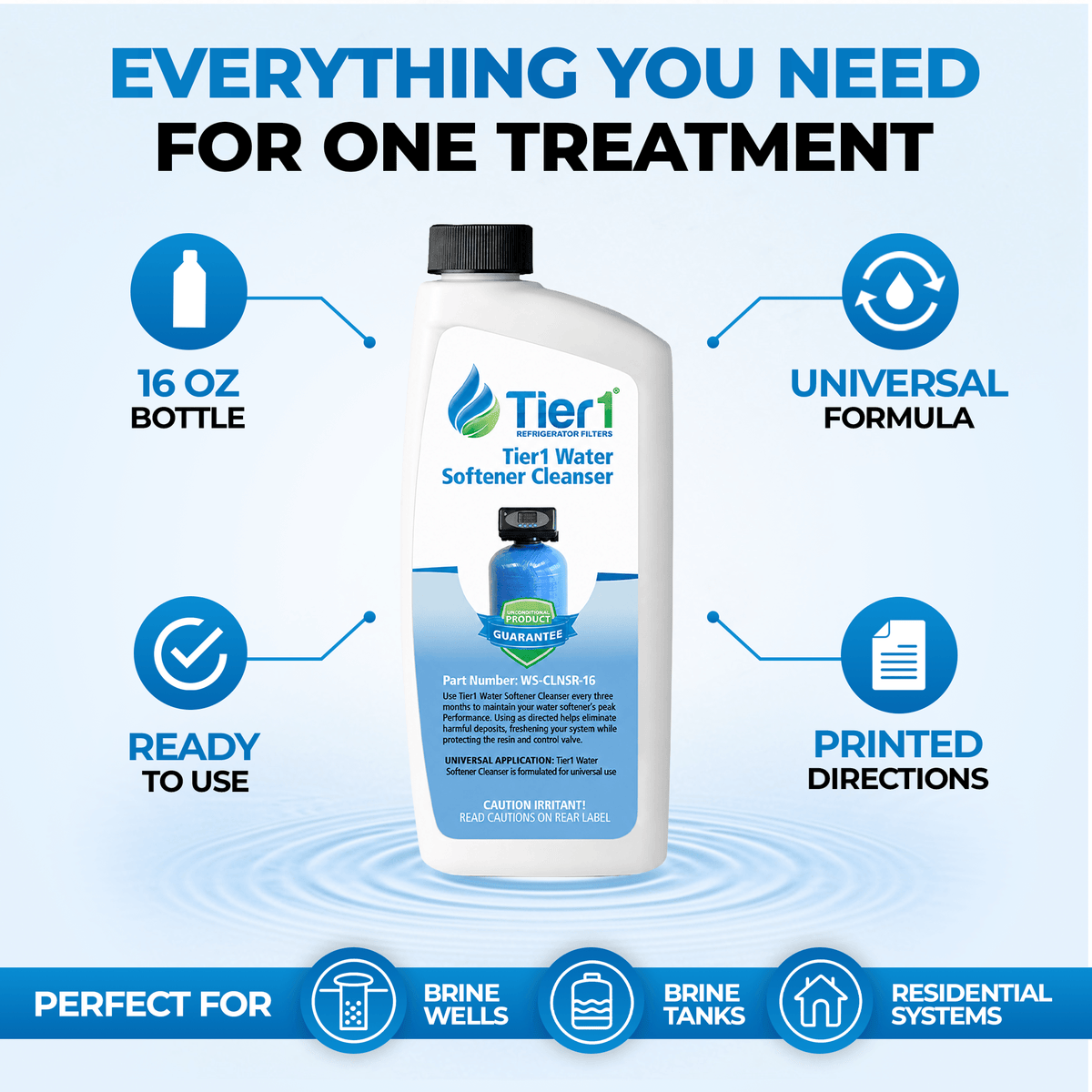 WS-CLNSR-16 Water Softener Resin Cleanser By Tier1