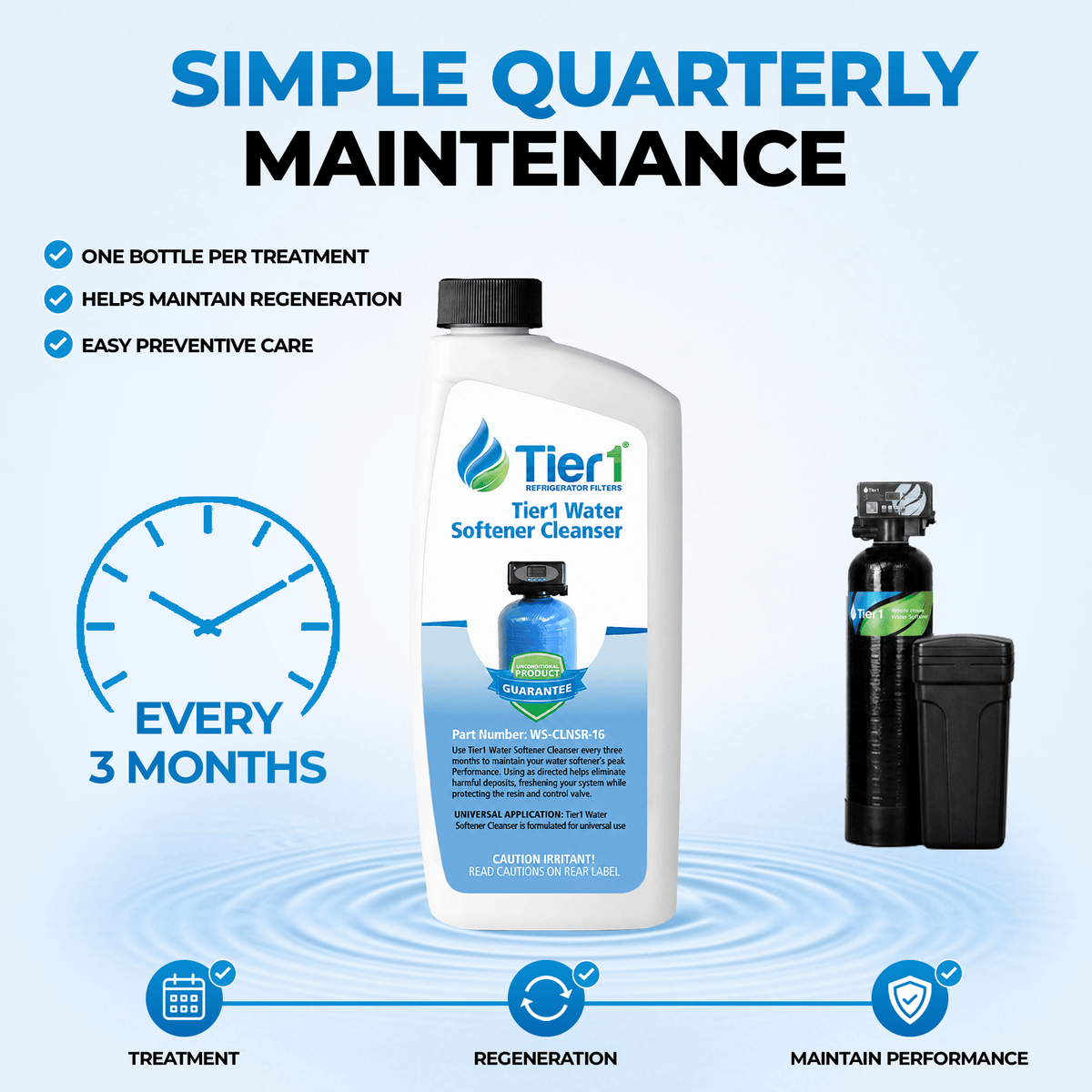 WS-CLNSR-16 Water Softener Resin Cleanser By Tier1