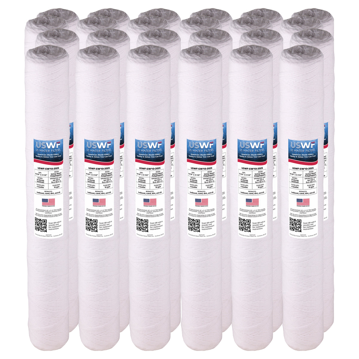 USWF 10 Micron 20"x2.5" String Wound Sediment filter