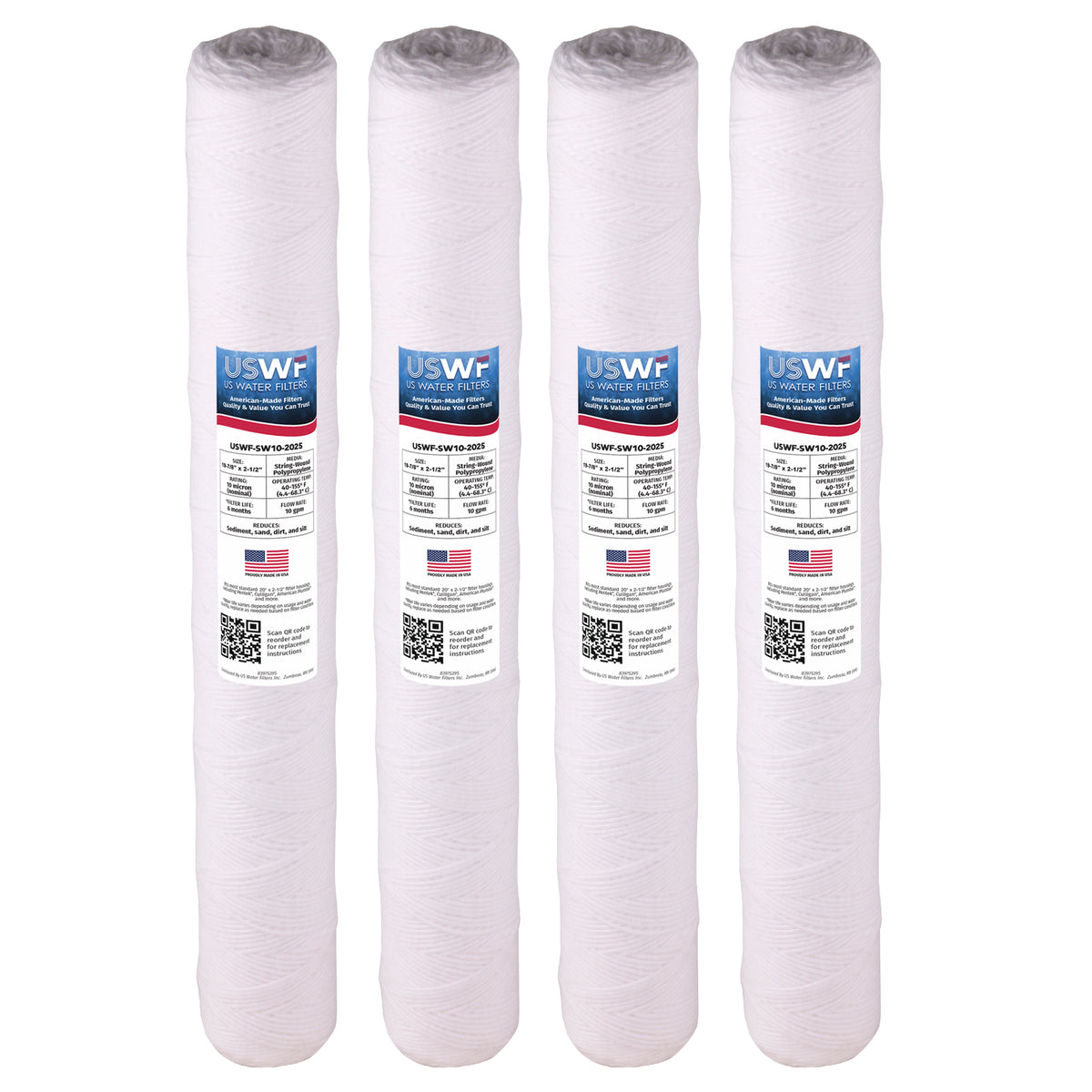 USWF 10 Micron 20"x2.5" String Wound Sediment filter