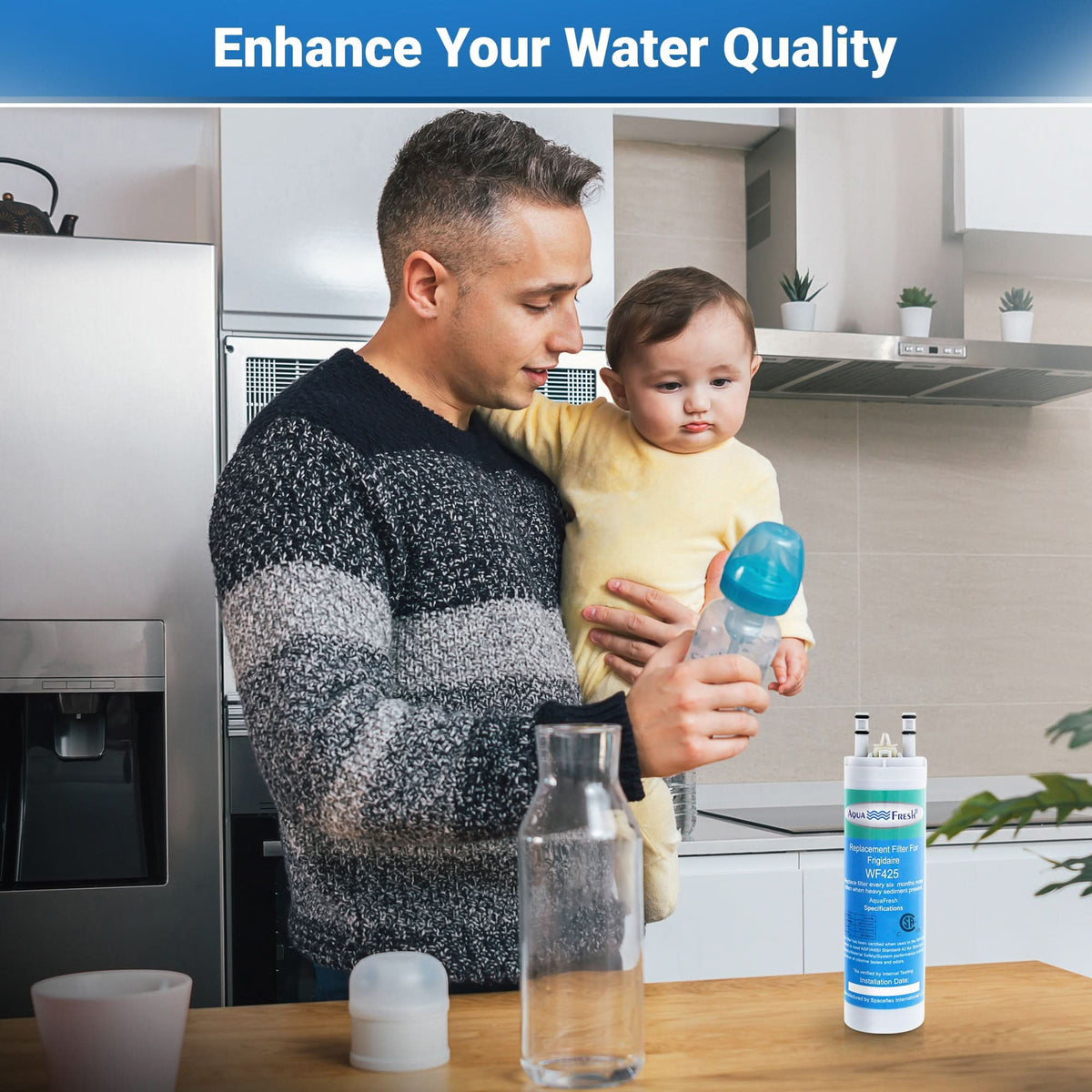 Aqua-Fresh WF425 Refrigerator Water Filter Replacement for WF3CB