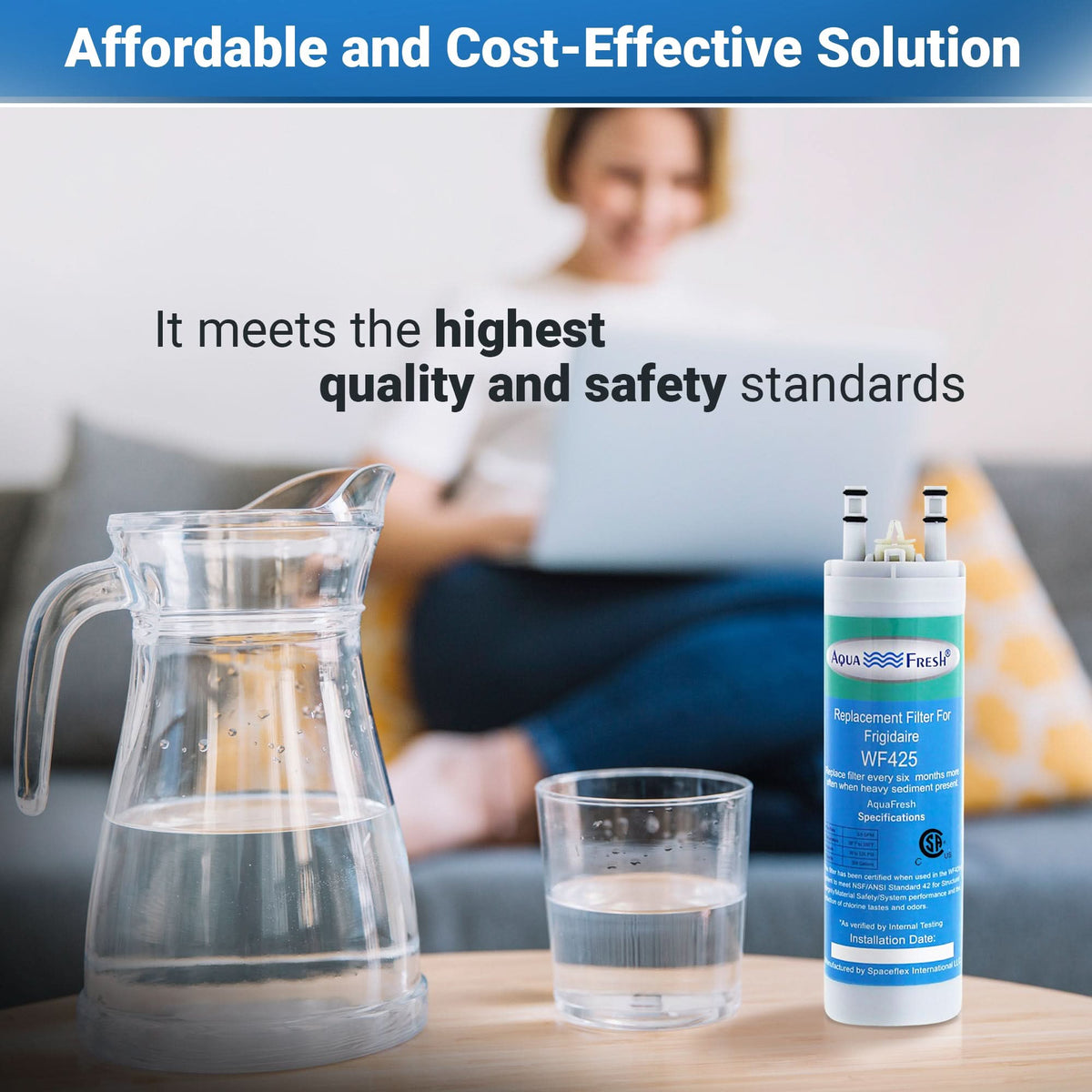 Aqua-Fresh WF425 Refrigerator Water Filter Replacement for WF3CB