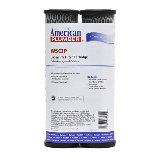 American Plumber W5CIP Carbon Wrap Water Filters - WaterFilters.NET