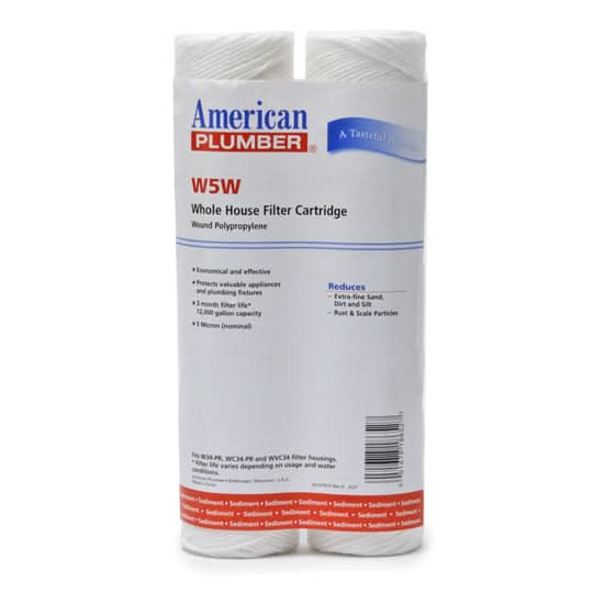 W5W American Plumber Whole House Sediment Filter Cartridge (2-Pack)