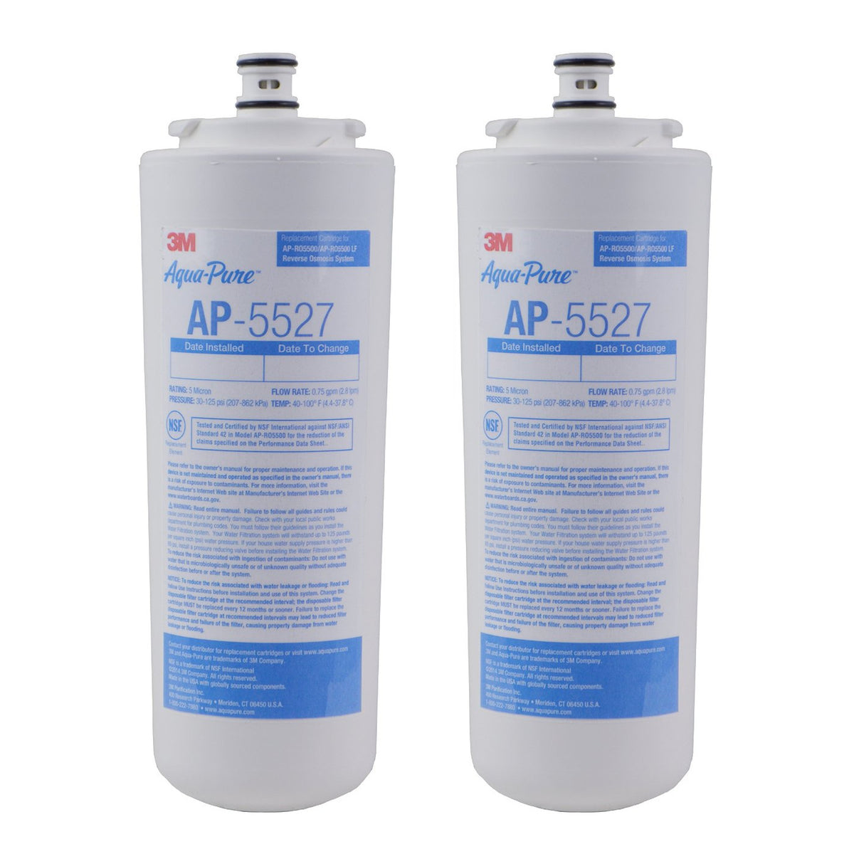 3M Aqua-Pure AP5527 Reverse Osmosis Pre and Post Filter Set