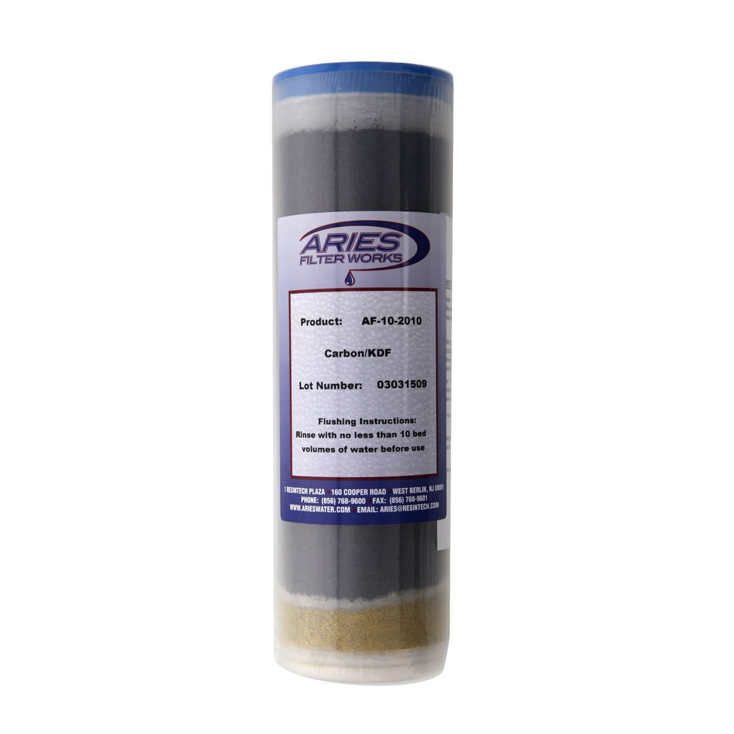 Aries AF-10-2010 GAC/KDF Water Filter Cartridge - WaterFilters.NET