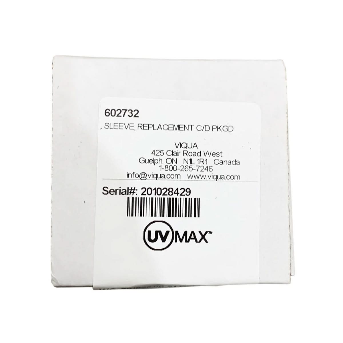 602732 Quartz Sleeve for UV Lamp 602805 by Viqua - WaterFilters.NET