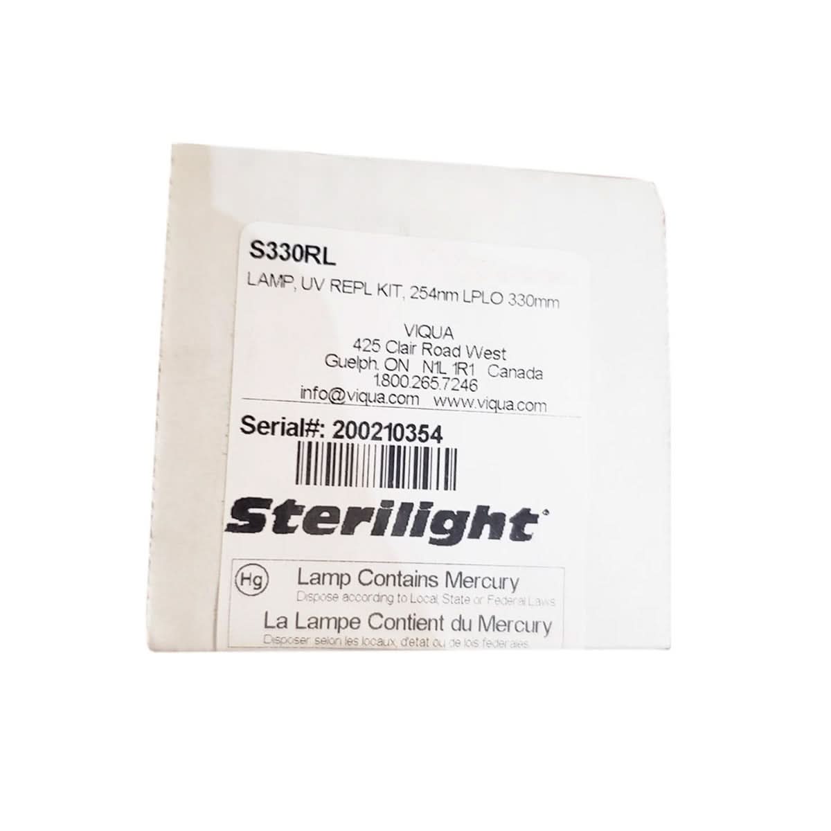 S330RL Water Disinfection System UV Lamp by Viqua - WaterFilters.NET