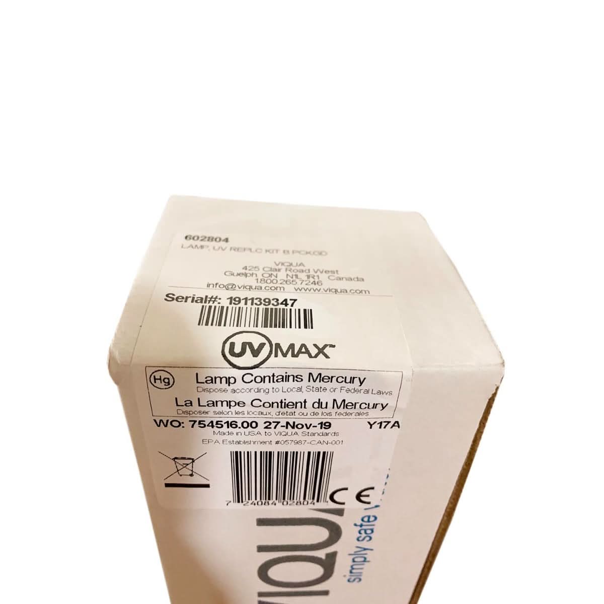 Viqua Ultraviolet Lamp UV-MAX-602804 - WaterFilters.NET