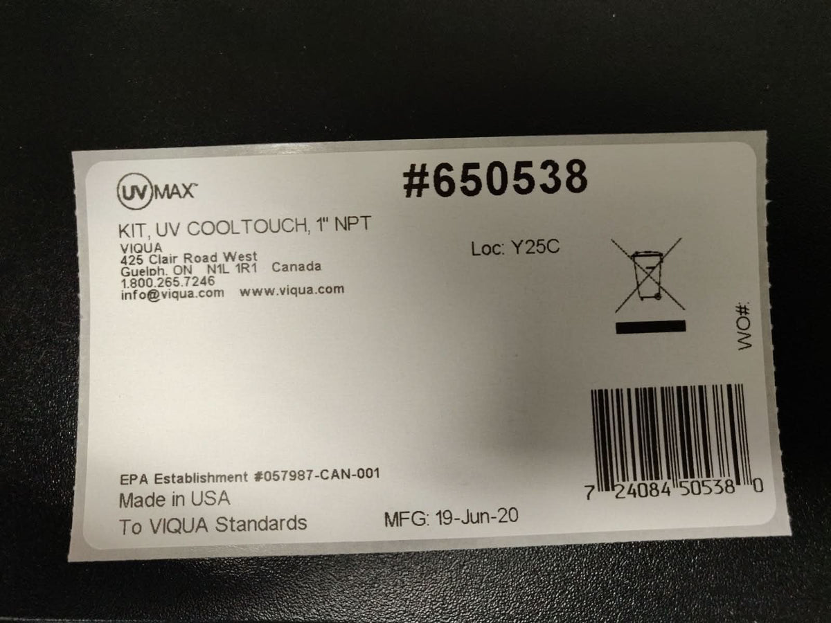 650538 CoolTouch Temperatrue Management Valve by Viqua - WaterFilters.NET