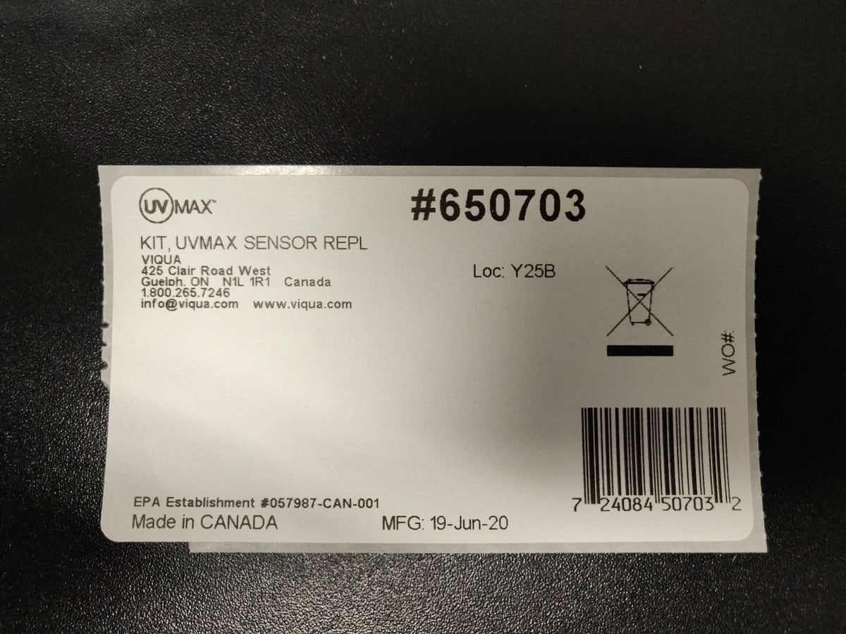 Viqua 650703 HOME UV Water Disinfection System Sensor - WaterFilters.NET