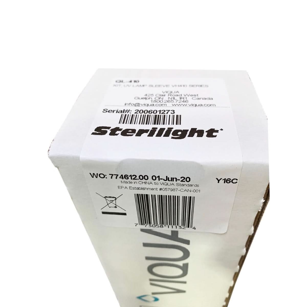 Viqua QL-410 Replacement UV Lamp and Quartz Sleeve for VH410 - WaterFilters.NET