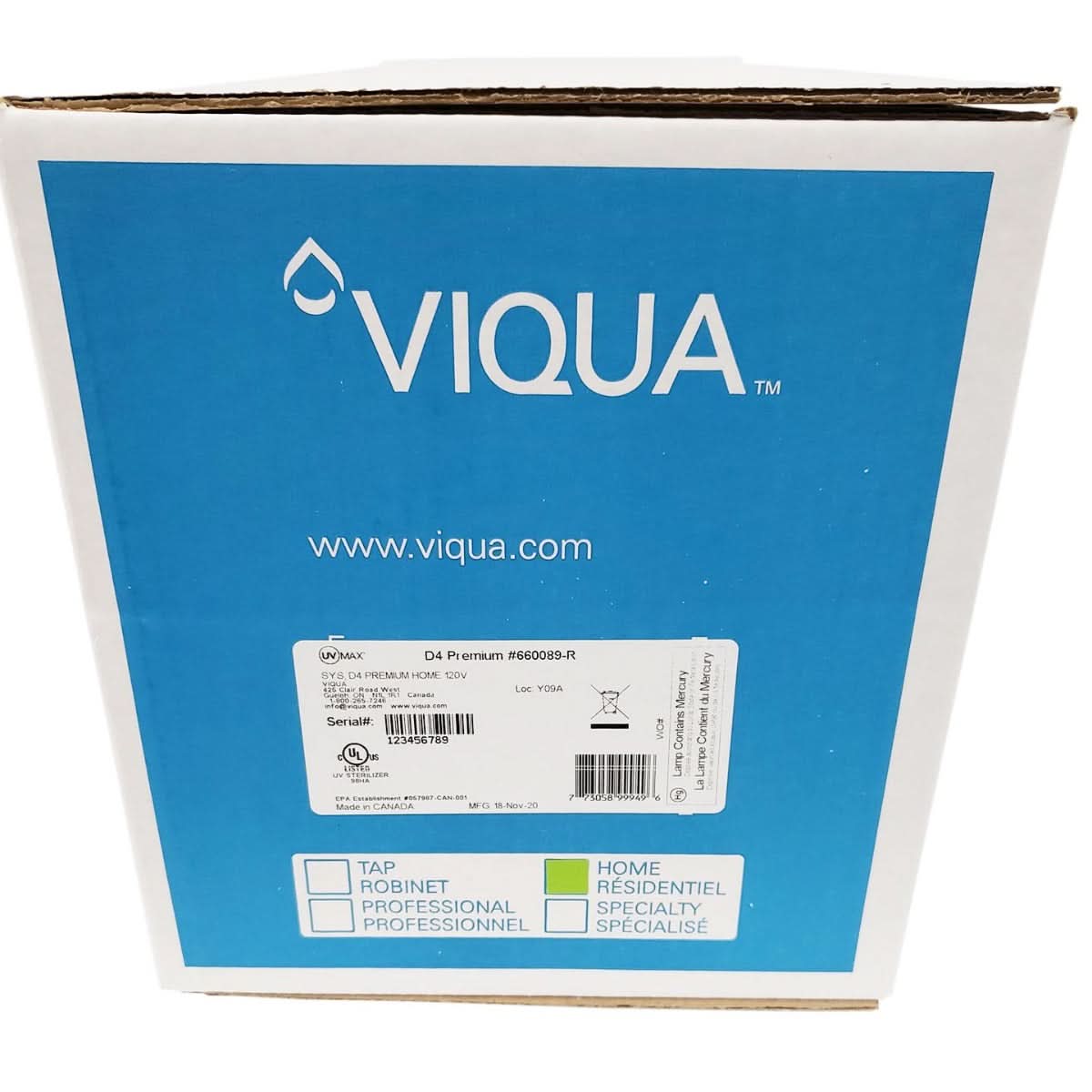 Viqua Whole Home D4 Premium w/ LCD Screen - WaterFilters.NET