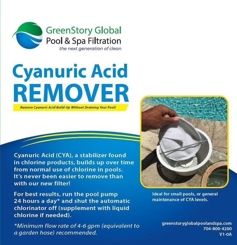 1.5 LB GreenStory Global Cyanuric Acid CYA Remover GSG-CYA-1.5 - WaterFilters.NET