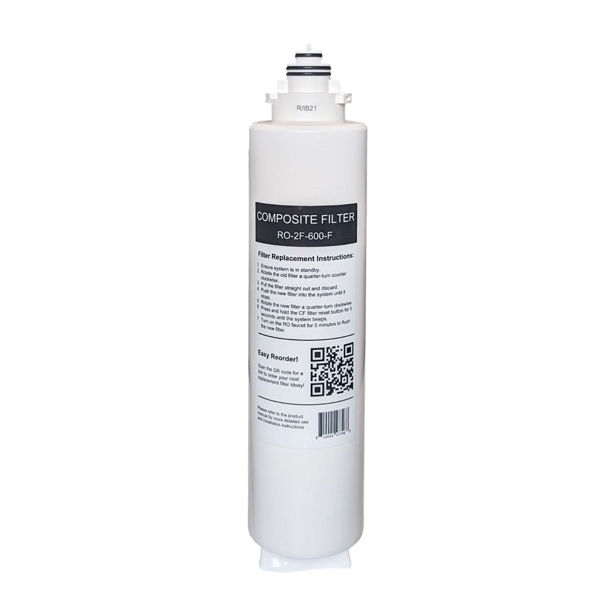 USWF Replacement Composite Prefilter for RO-2F-600 Tankless Reverse Osmosis System - WaterFilters.NET