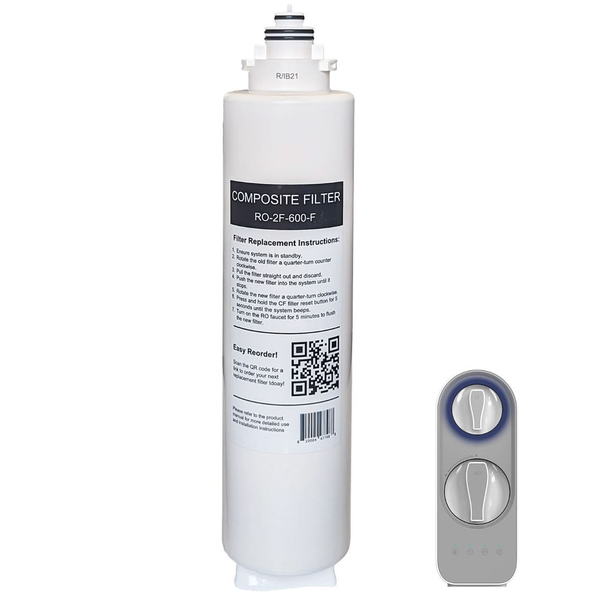 USWF Replacement Composite Prefilter for RO-2F-600 Tankless Reverse Osmosis System - WaterFilters.NET