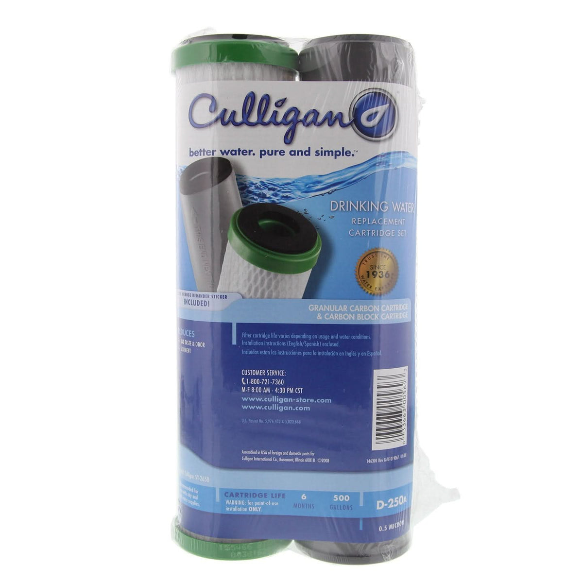 Culligan D-250A Under Sink Water Filter Set - WaterFilters.NET