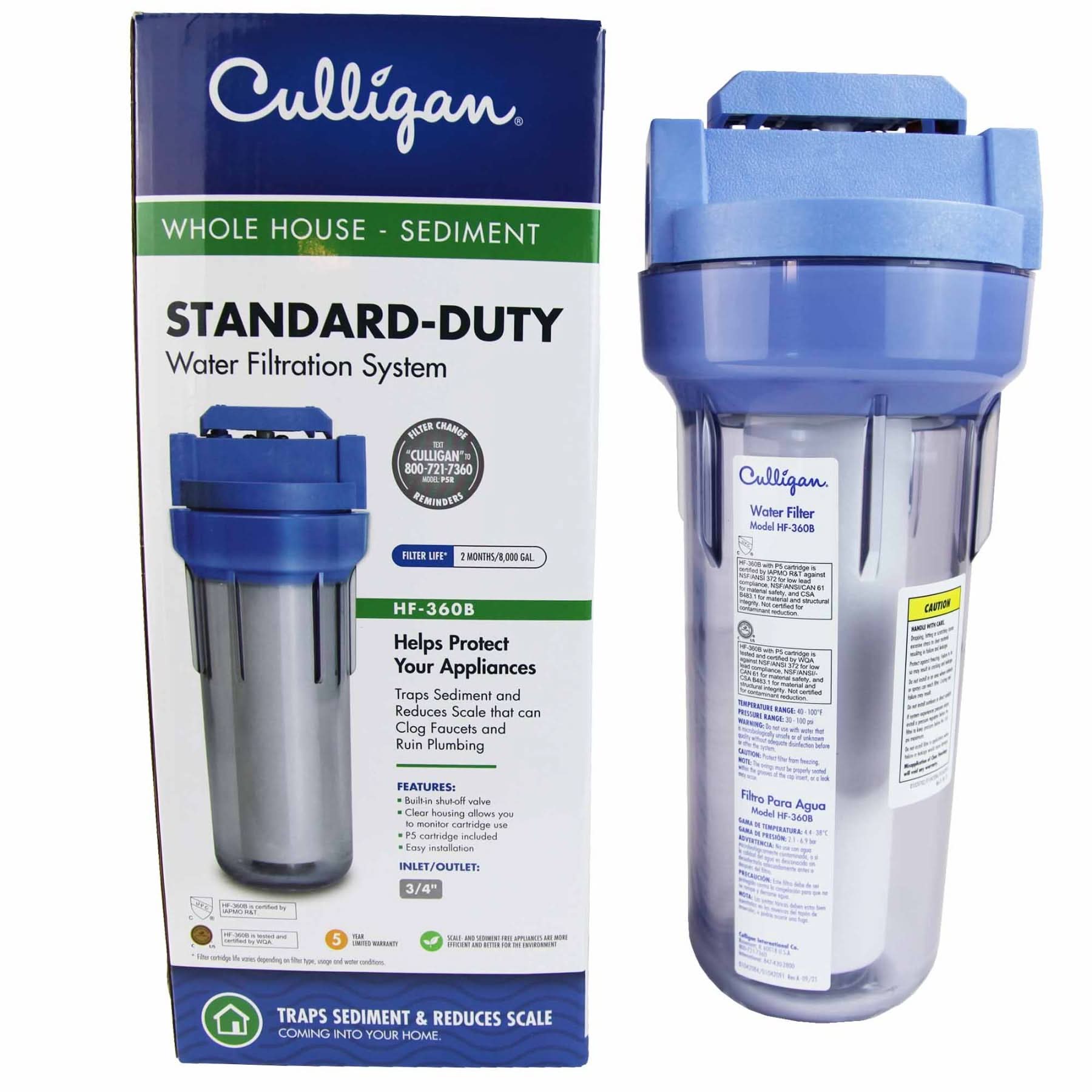 Culligan HF-360B Whole House Water Filter System - WaterFilters.NET