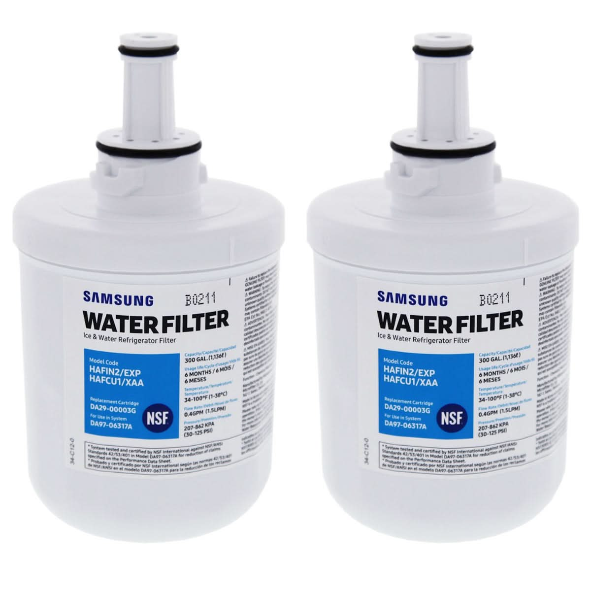 Samsung DA29-00003G Refrigerator Water Filter