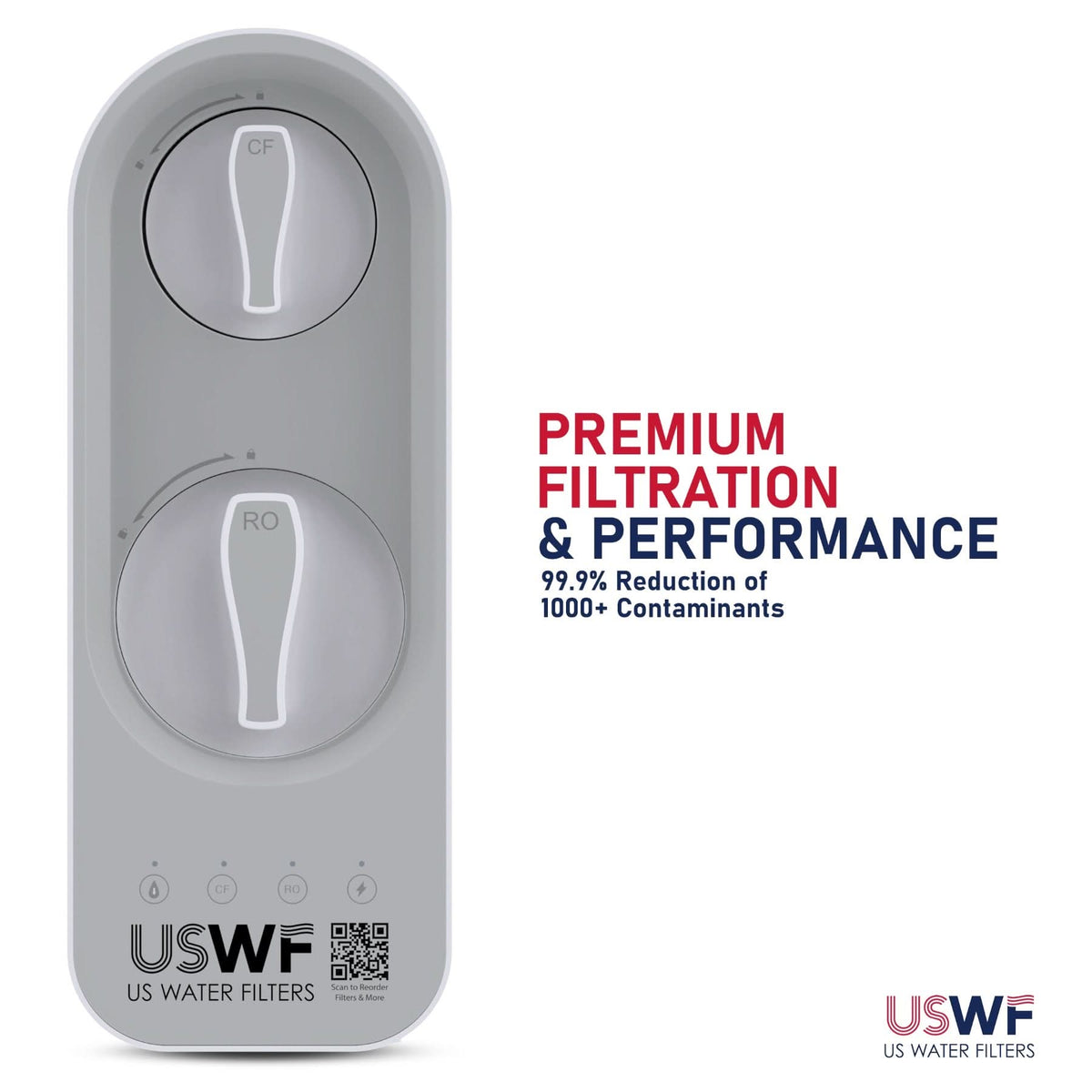 USWF 600GPD Tankless Undersink RO System - WaterFilters.NET