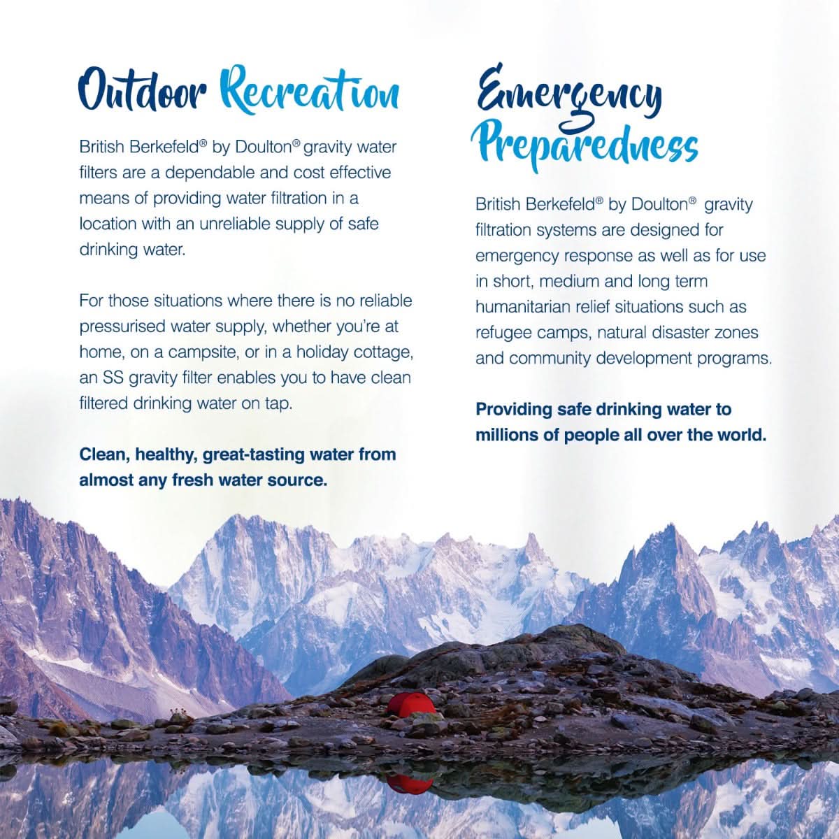 W9120133 British Berkefeld 7 Inch Ultra Fluoride Imperial Gravity Filter - WaterFilters.NET