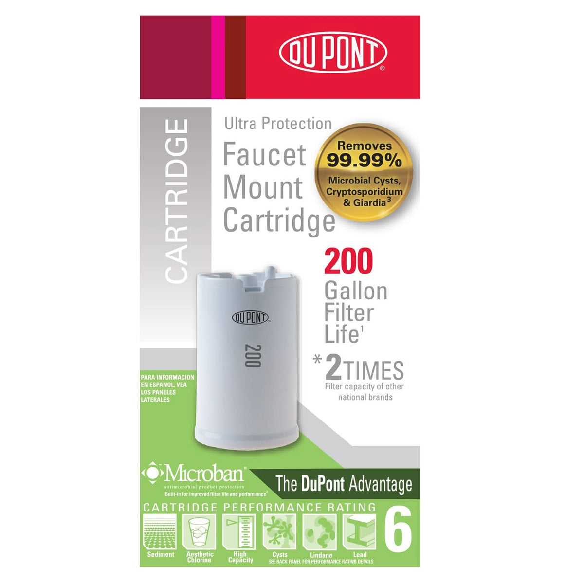 WFFMC300X Faucet Mount Replacement Cartridge - Ultra Protection Filter by DuPont - WaterFilters.NET