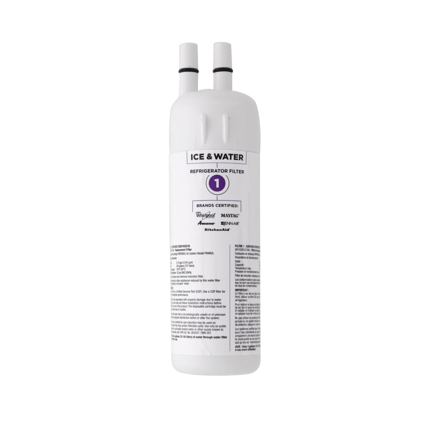 EDR1RXD1 Water Filter Replacement 2-Pack, Compatible with