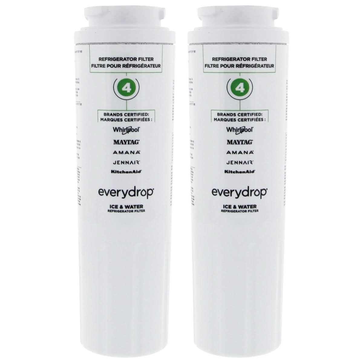 Whirlpool 4396395 and Maytag UKF8001 EveryDrop EDR4RXD1 (Filter 4) Ice and Water Refrigerator Filter