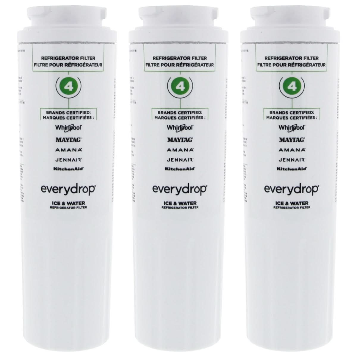 Whirlpool 4396395 and Maytag UKF8001 EveryDrop EDR4RXD1 (Filter 4) Ice and Water Refrigerator Filter