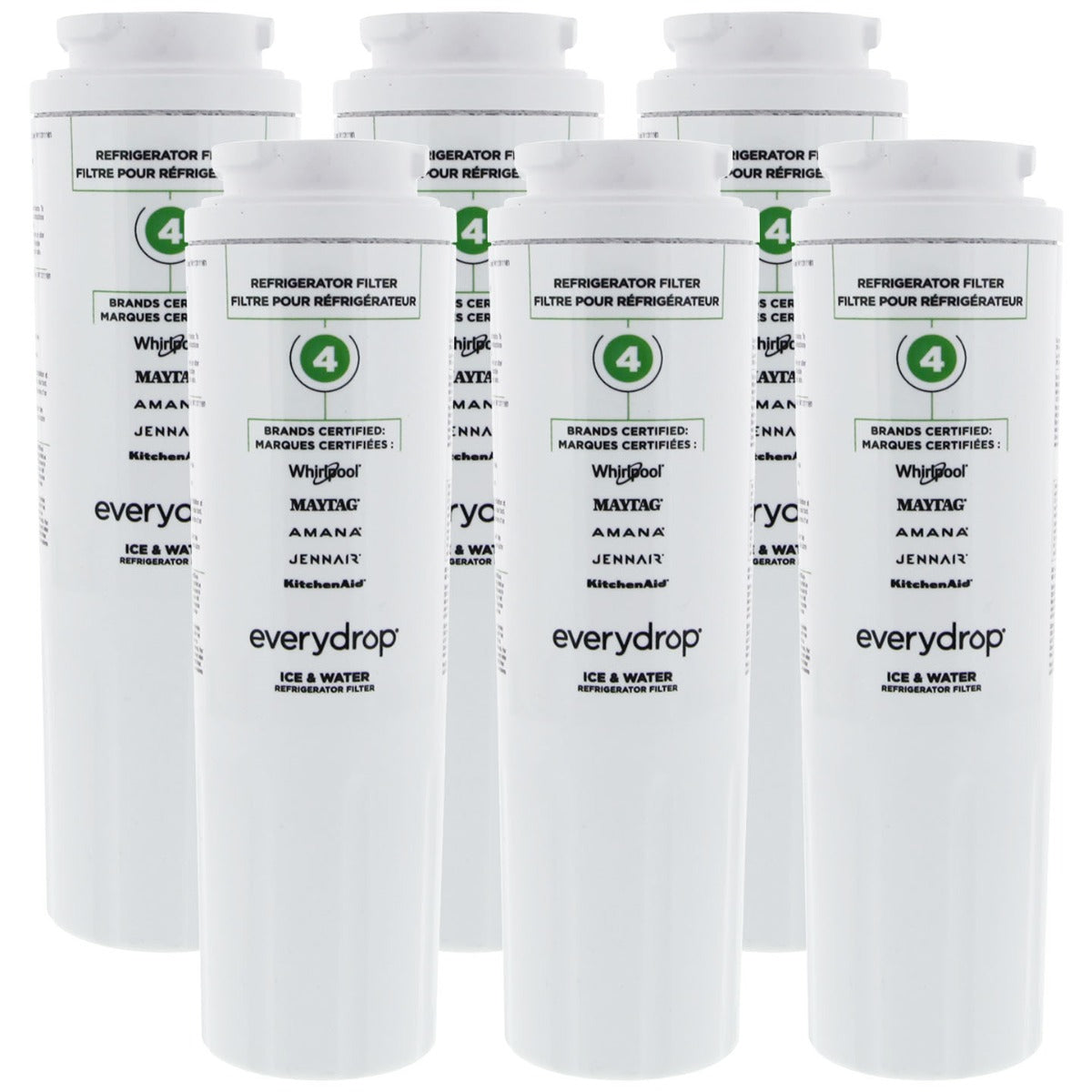 Whirlpool 4396395 and Maytag UKF8001 EveryDrop EDR4RXD1 (Filter 4) Ice and Water Refrigerator Filter