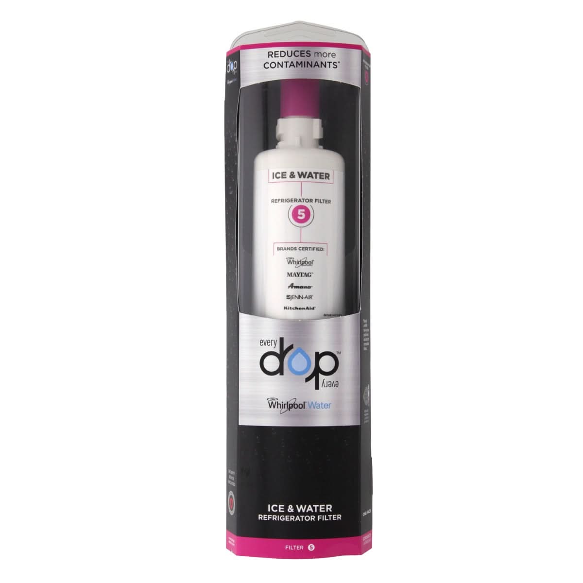 EveryDrop Ice and Water Refrigerator Filter 5 by Whirlpool - WaterFilters.NET EveryDrop Ice and Water Refrigerator Filter 5 by Whirlpool - WaterFilters.NET