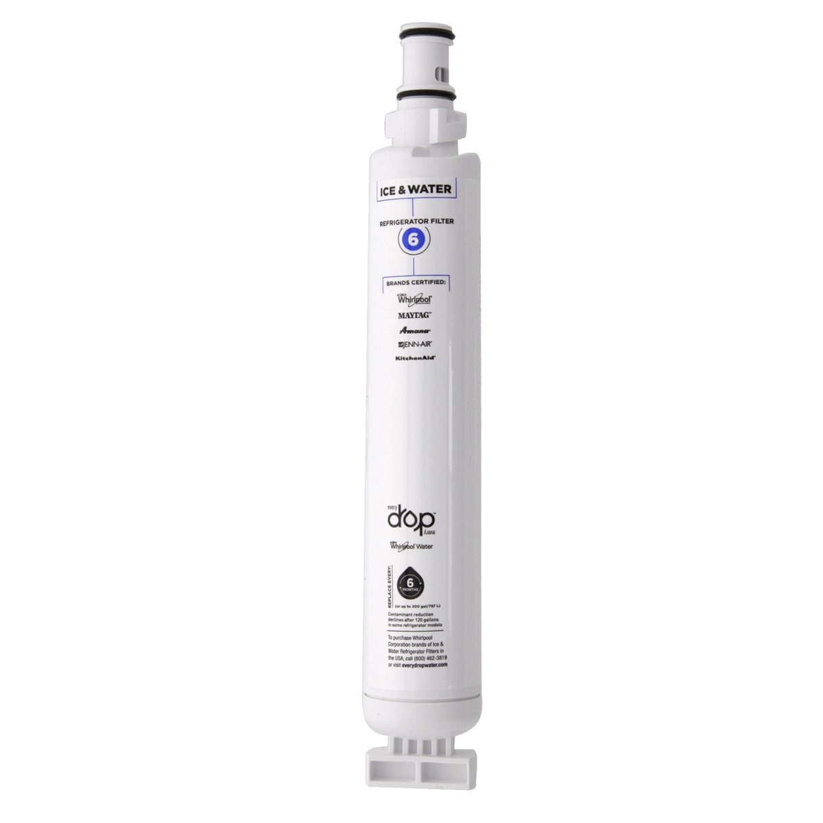EveryDrop Whirlpool EDR6D1 (Filter 6)  Ice and Water Refrigerator Filter
