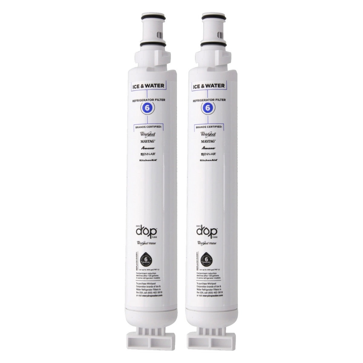 Whirlpool 4396701 EveryDrop EDR6D1 (Filter 6) Ice and Water Refrigerator Filter
