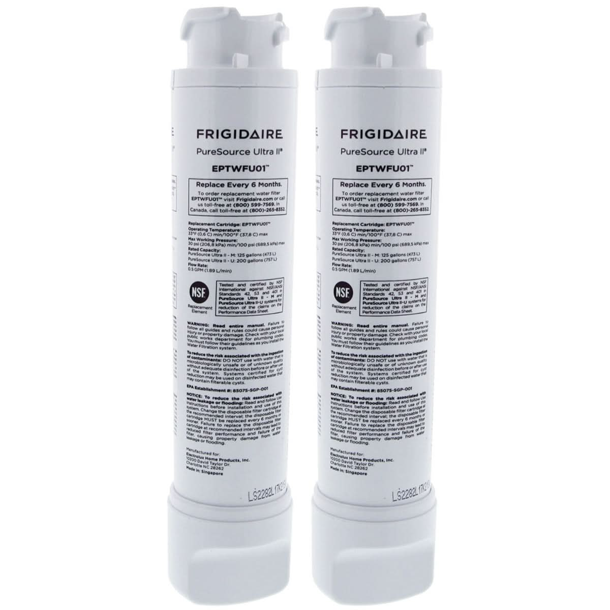 EPTWFU01 Frigidaire Refrigerator Water Filter